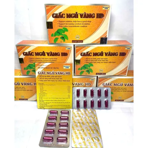 Giấc ngủ vàng HD dưỡng tâm an thần, tạo giấc ngủ sâu và giấc ngủ tự nhiên, tăng cường hoạt huyết dưỡng não toi
