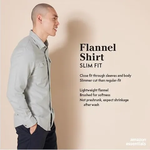Áo sơ mi Nam vải nỉ Amazon Essentials size S Mỹ ( M Việt Nam ) B08X5DPMZN - (P107094)