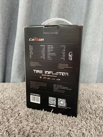 Máy bơm lốp xe hơi Hãng CARSUN , bơm điện oto 100W, có đèn pin ( Hàng Amazon Mỹ ) (P12656)