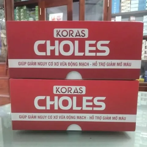 Koras Choles hỗ trợ tiêu giảm mỡ máu, ngăn ngừa sơ vữa động mạch với lá sen, men gạo đỏ - 30 viên