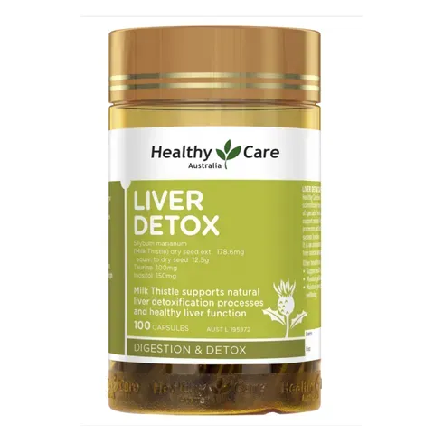 Viên Uống Healthy Care Liver Detox - Thải Độc Gan Từ Úc, Giúp Duy Trì Chức Năng Gan Khỏe Mạnh, Chống Oxy Hóa, Hỗ Trợ Sức Khỏe Tổng Thể 822494