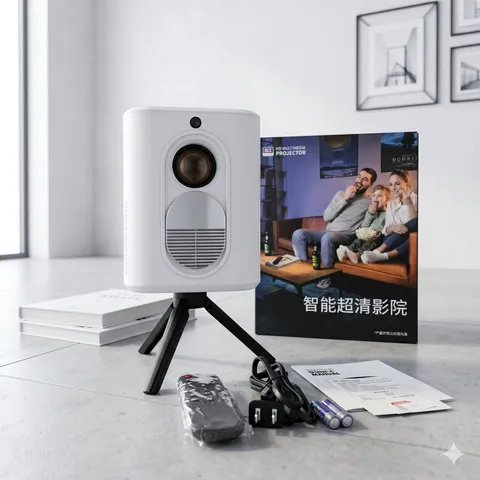 Máy chiếu HD Android R3 , kèm chân dựng , Remote , có Youtube, Fpt Play ( ko có cổng HDMI) (P8148)