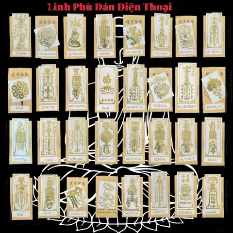 Miếng Dán Linh Phù cho điện thoại- hình Tài Lộc, May Mắn, Phong Thuỷ (Dán Điện Thoại, Đồ Dùng ...) (P4925)