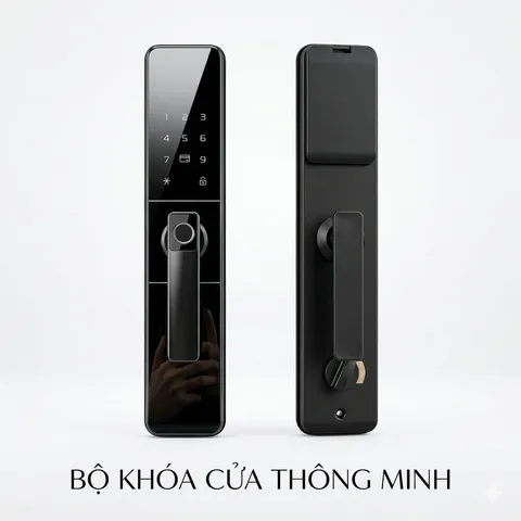 Khoá cửa thông minh, dùng vân tay - mật khẩu . Hàng nội địa Trung ( ko bao gồm ruột khoá ) (P4302)