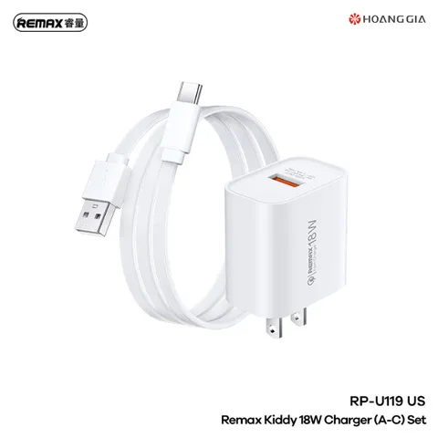 Bộ Sạc Nhanh REMAX RP-U119 Giải Pháp Tiện Lợi Và Hiệu Quả Cho Mọi Thiết Bị Thiết Kế Nhỏ Gọn (P135332)