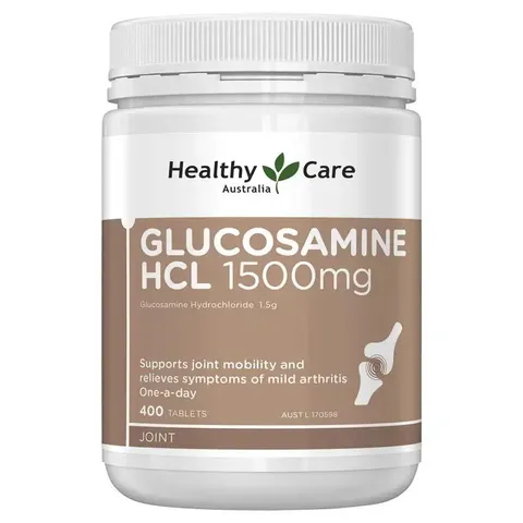Viên uống bổ khớp Healthy Care Glucosamine HCL 1500mg - Hỗ trợ sức khỏe xương khớp cho nam nữ, thể thao - Hộp 400 viên 822724