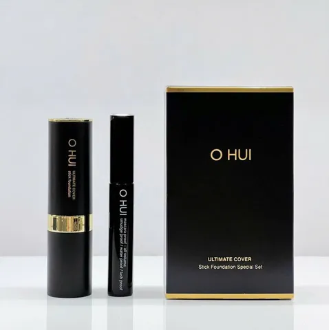Set Kem Nền Ohui Ultimate Cover Stick - Kem Nền Mịn Màng và Mascara Chống Trôi Dành Cho Nàng Bận Rộn, Lớp Trang Điểm Hoàn Hảo. 822746