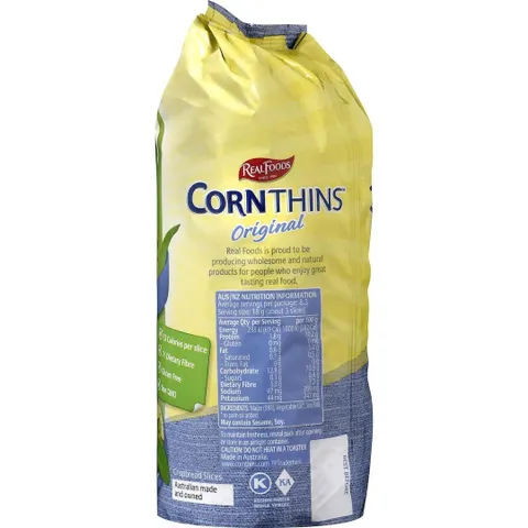 Bánh Bắp Vị Mè REAL FOODS CORN THINS 150g Từ Úc