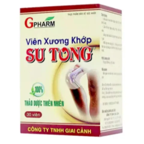 Viên Xương khớp su tong giảm thoái hóa đốt sống cổ đau lưng mỏi gối, cột sống, hếtt đau mỏi vai gáy, bồi bổ khí huyết dab