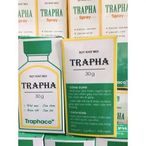 Xịt khử mùi TRAPHA SPRAY 50ml - Khử mùi hôi nách, hôi chân