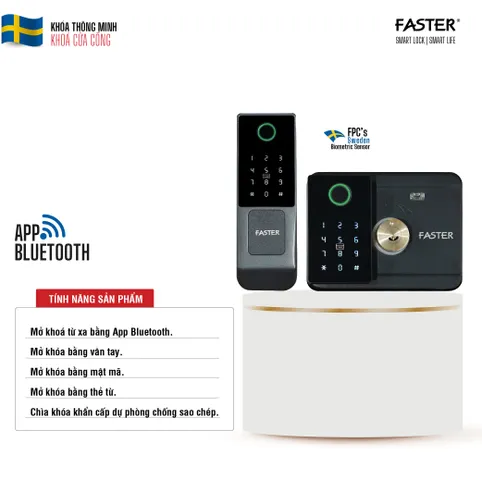 Khóa vân tay cửa cổng Faster FS M01