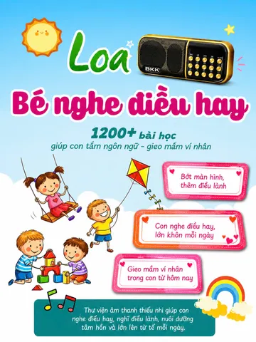 Loa Nghe Nhạc Bé Nghe Điều Hay BKK 851 Đã Kèm Thẻ Nhớ