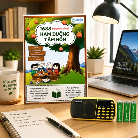 Loa Đài Pháp Thoại 1688 Bài Hàm Dưỡng Tâm Hồn Đã Kèm Thẻ Nhớ