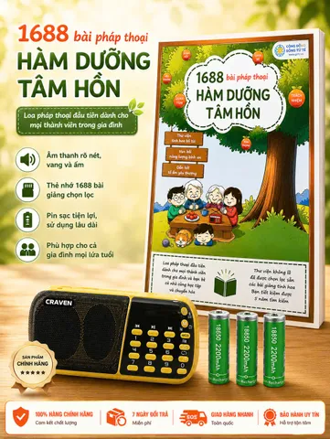 Loa Đài Pháp Thoại 1688 Bài Hàm Dưỡng Tâm Hồn Đã Kèm Thẻ Nhớ