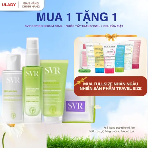 [SVR] Combo 3 Serum 30ml + Nước Tẩy Trang 75ml + Gel Rửa Mặt | chăm sóc da làm sạch, dưỡng da & phục hồi chính hãng