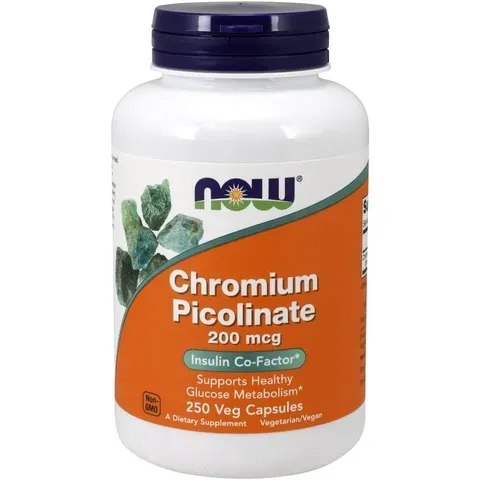 Viên uống Now Chromium Picolinate 90 viên - Hỗ trợ sức khỏe tim mạch và ổn định đường huyết tự nhiên 822995