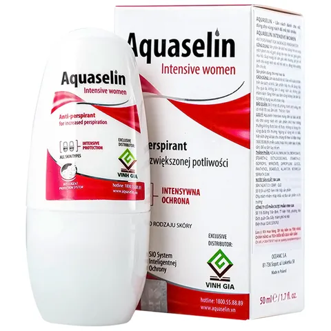 Lăn Khử Mùi Aquaselin Insensitive Women 50ml - Giải pháp tuyệt vời cho làn da nhạy cảm, giảm mồ hôi và khử mùi hiệu quả cho phụ nữ 823001