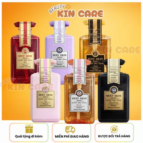 [Chính Hãng] Sữa Tắm Pháp Hương Nước Hoa Sexy Skin Beauty Essence Oil Parfum Crème Douche 600ml (Đủ Hương)