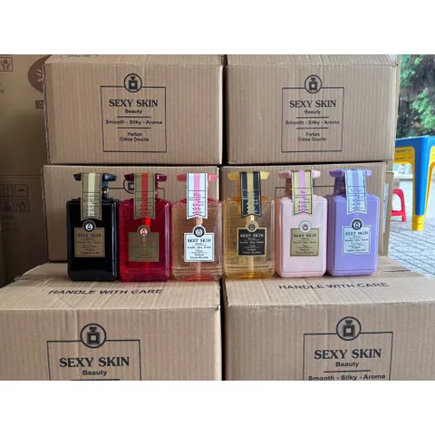 [Chính Hãng] Sữa Tắm Pháp Hương Nước Hoa Sexy Skin Beauty Essence Oil Parfum Crème Douche 600ml (Đủ Hương)