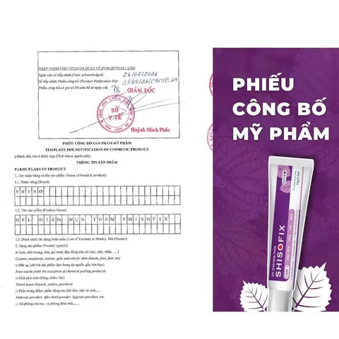 [Tặng Serum] Gel SHISOFIX Hỗ Trợ Giảm Mụn Thâm, Hỗ Trợ Mờ Thâm Do Mụn 15g