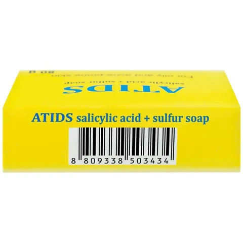 Xà Phòng Tắm Atids Salicylic Acid 2% + Sulfur Giảm Dầu Và Mụn Lưng, Ngực Hộp 80g
