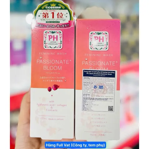 Dung Dịch Vệ Sinh Phụ Nữ PH Care Japan Premium Femine Wash Nhật Bản 150ml Cân Bằng Và Làm Sạch Hương Thơm Dịu Nhẹ