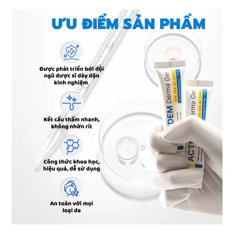 Kem Giảm Mụn Ngừa Thâm An Toàn Cho Da Actidem Derma Gel 18g