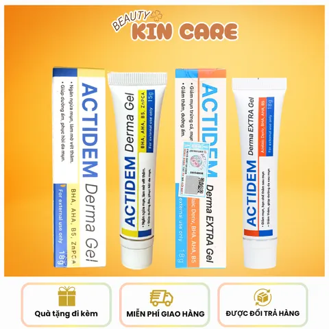 Kem Giảm Mụn Ngừa Thâm An Toàn Cho Da Actidem Derma Gel 18g