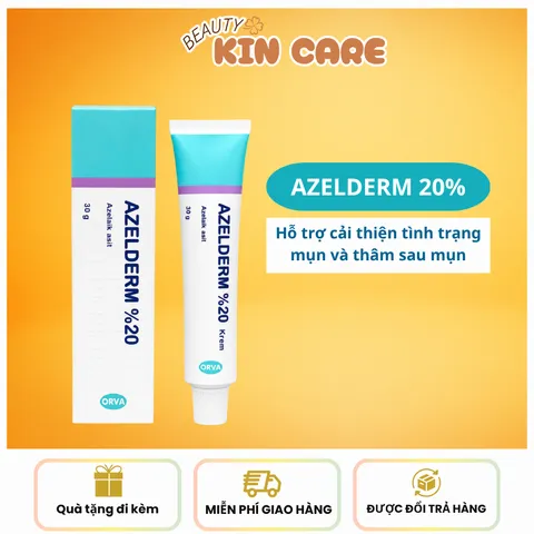 Kem Dưỡng Azelderm 20% Hỗ Trợ Giảm Mụn Và Giảm Thâm 30g