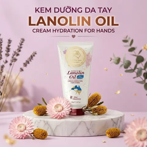 Kem Dưỡng Da Tay G&M Lanolin Oil Cream Hydration For Hands 70g - Dưỡng Ẩm Sâu, Làm Mềm Da, Thẩm Thấu Nhanh