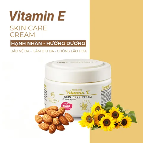 Kem Dưỡng Da Australian Creams Vitamin E Skin Care Cream 250g - Dưỡng Ẩm Chuyên Sâu, Làm Dịu Da, Chống Lão Hóa