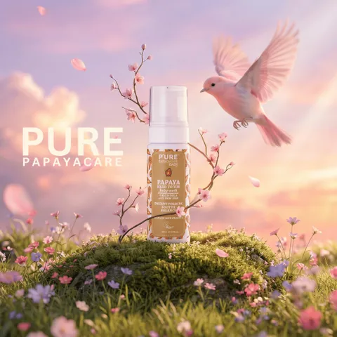 Sữa Tắm Gội Em Bé 2 Trong 1 An Toàn Cho Da Bé Nhạy Cảm PURE PAPAYA CARE 150ML