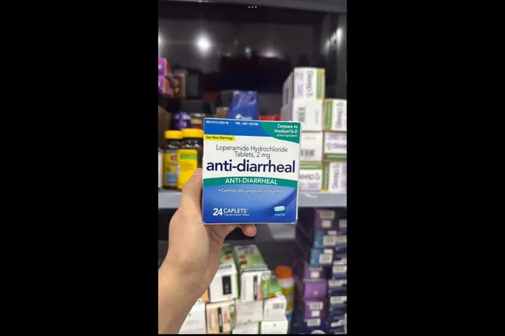 Hộp 24 viên uống cầm tiêu chảy rối loạn tiêu hóa Aquate Anti Diarrheal chuẩn Mỹ