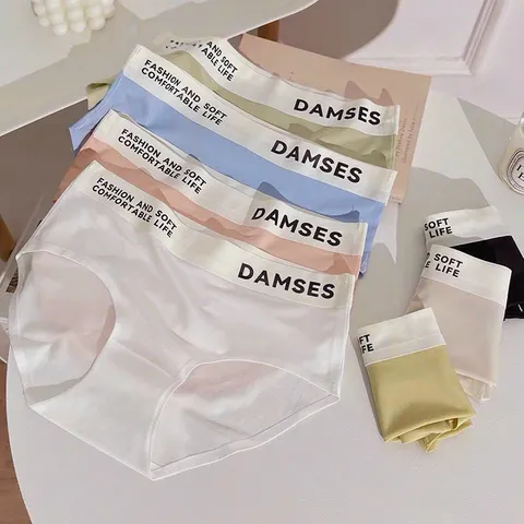 S69 Set 10 Quần lót nữ su non cao cấp, phối chữ DAMSES sexy, quyến rũ, kháng khuẩn, nhiều màu, mát lạnh