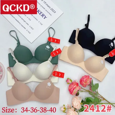 Set 3 Áo Lót Ngực 💥 HÀNG CAO CẤP 💥 Áo Lót Su Đúc Đệm Bàn Tay 3,5p, Siêu Nâng Đẩy, Tạo Rãnh, Không Gọng- 2412 cỏ may mắn