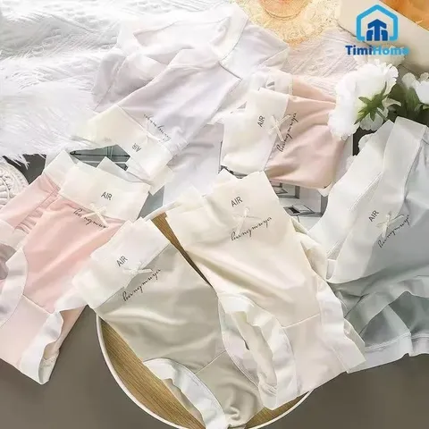 Set 10 Quần Lót Nữ Su Lụa Tàng Hình Chữ Air    - Quần lót nữ air có chất liệu co dãn thun lạnh, co giãn 4 chiều, siêu mề