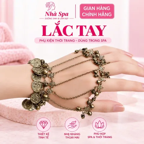Lắc tay chuông cổ trang. Lắc tay sử dụng trong Spa. Lắc Tay Đồng Loại 1