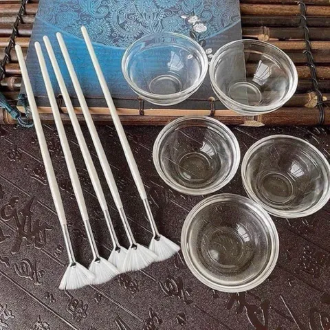 Bát Thuỷ Tinh dùng trong, bát trộn bột đắp mặt nạ dùng trong Spa-M1
