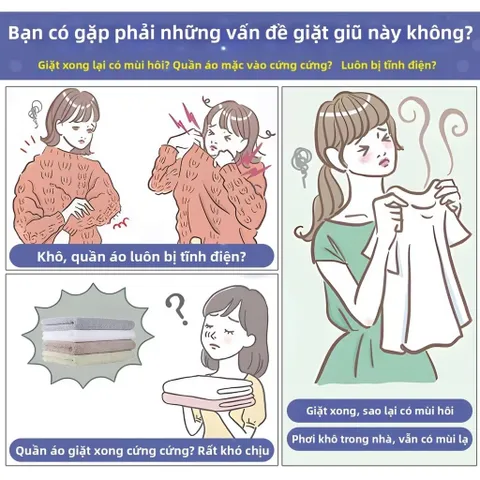 KAO | Xả Vải, Chất Làm Mềm Vải Chống Tĩnh Điện, Khuôn Hương Dài Lâu