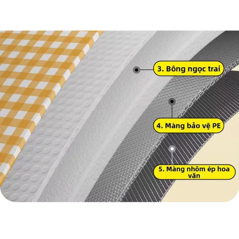 Thảm picnic, thảm ngoài trời 5 lớp, thảm đa năng cách nhiệt chống nước