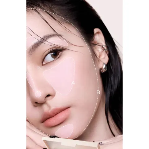 Phấn Nén Kiểm Soát Dầu & Làm Sáng Hai Màu. Phấn phủ kiềm dầu, triệt sắc.