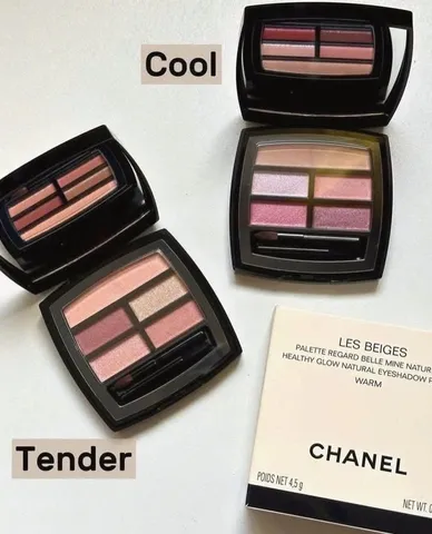 ? Bảng phấn mắt Chanel Les Beiges Healthy Glow Natural Eyeshadow Palette - Màu cool 
