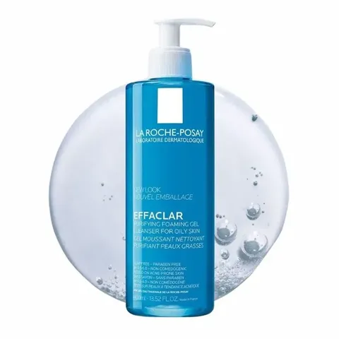 ( CTy NK) Gel rửa mặt cho da dầu mụn La Roche-Posay Effaclar - Ngăn ngừa mụn, sạch sâu, phù hợp cho da nhạy cảm, 420270 ml