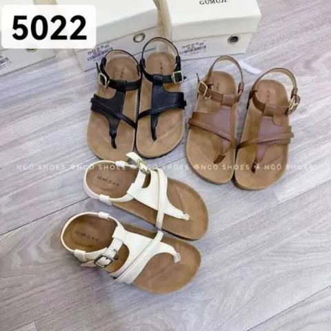 Sandal Nữ Xỏ Ngón Quai Chéo Đế Xuồng Cao Cấp – Dép Quai Hậu Nữ Đi Biển, Đi Học Thời Trang Style Hàn Quốc (Full Box)