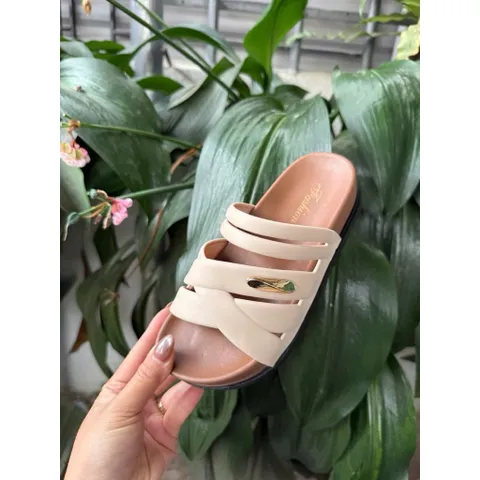 Dép Nữ Đế Nhựa Cao 4cm Quai Chéo Hàn Quốc | Sandal Nữ Êm Chân Chống Trượt Đi Chơi Đi Biển Hot Trend Size 35-39