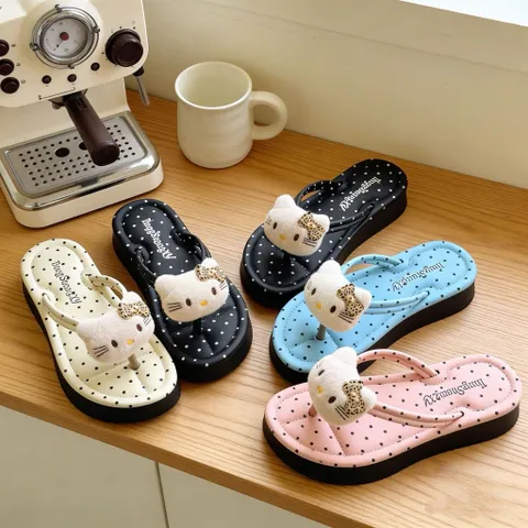 Dép Kitty Nữ Siêu Êm, Dép Quai Ngang Đi Trong Nhà Chống Trượt - Mua Combo Giá Cực Hờ