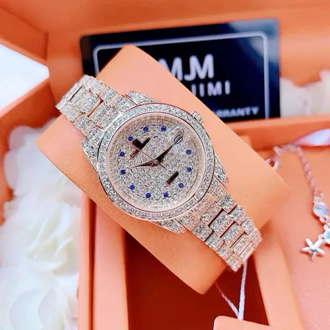 CAM KẾT CHÍNH HÃNG_Đồng hồ nữ JIMI JIMI đá pha lê siêu sáng FULLBOX