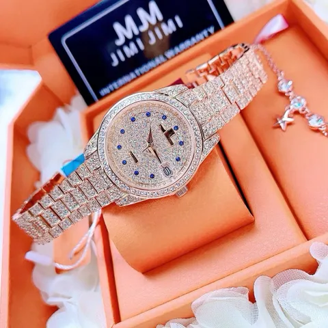 CAM KẾT CHÍNH HÃNG_Đồng hồ nữ JIMI JIMI đá pha lê siêu sáng FULLBOX