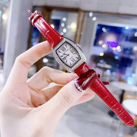 [CAO CẤP] Đồng Hồ Nữ ROYAL CROWN Mặt Vuông đính đá pha lê Siêu Sáng, Cao Cấp FULLBOX