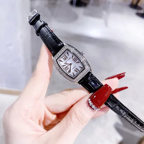 [CAO CẤP] Đồng Hồ Nữ ROYAL CROWN Mặt Vuông đính đá pha lê Siêu Sáng, Cao Cấp FULLBOX